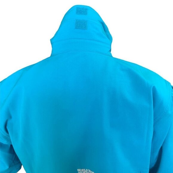 World Wide Sportsman Activewear Fishing Button Up Shirt Women S Blue 133B - Picture 10 of 16